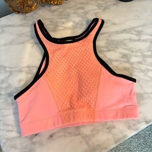 Lorna Jane Coral High Neck Sports Bra